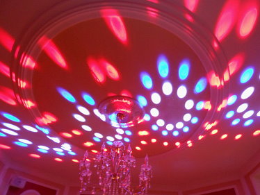 Discothek Blue Night - Lichtshowvariationen